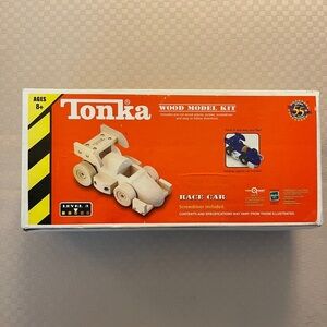 Tonka vintage wood model kit race car. Skill level 3. 2002 55th Anniversary. NIB